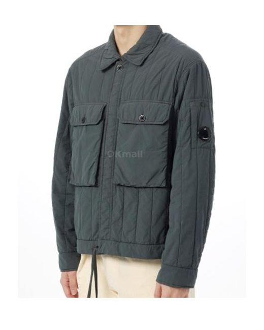 C P Company Gray Hooded Zip Jacket for men