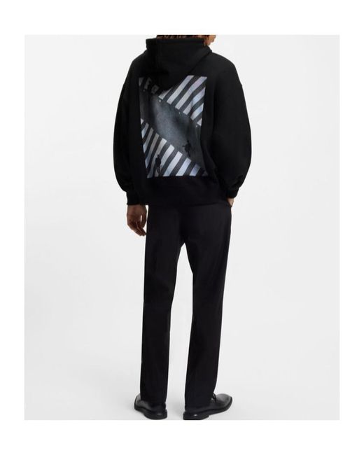 Boss Black Oversized-Fit Hoodie for men
