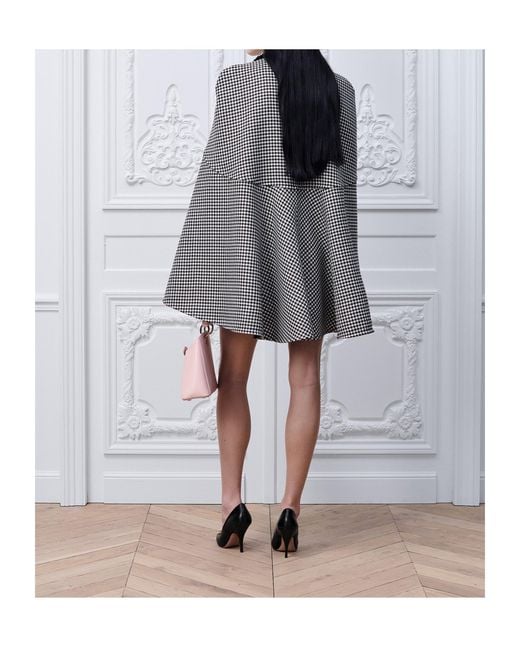 Dior Gray Cape With Tied Neckline