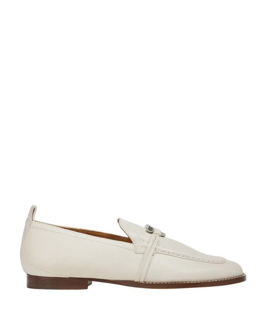 Isabel Marant White Leather Loafers
