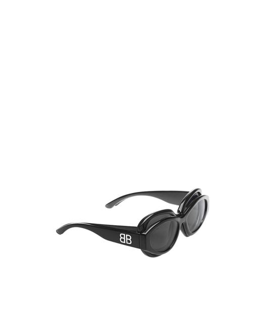 Balenciaga Black Eyewear Superbusy Round-Frame Sunglasses