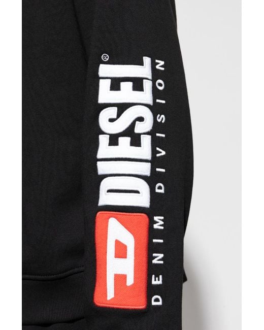 DIESEL Black Boxt-Nc-Div Crewneck Sweatshirt for men