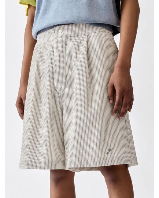 Jacquemus White Elasticated Waist Shorts for men