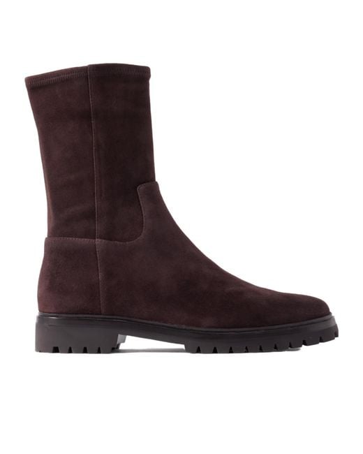 Loeffler Randall Brown Dark Midcalf Suede Boots