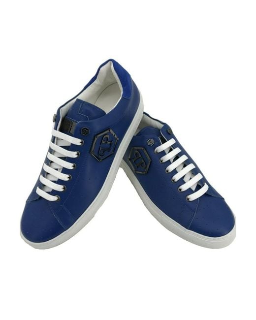 Philipp Plein Blue Logo Details Casual Sneakers for men