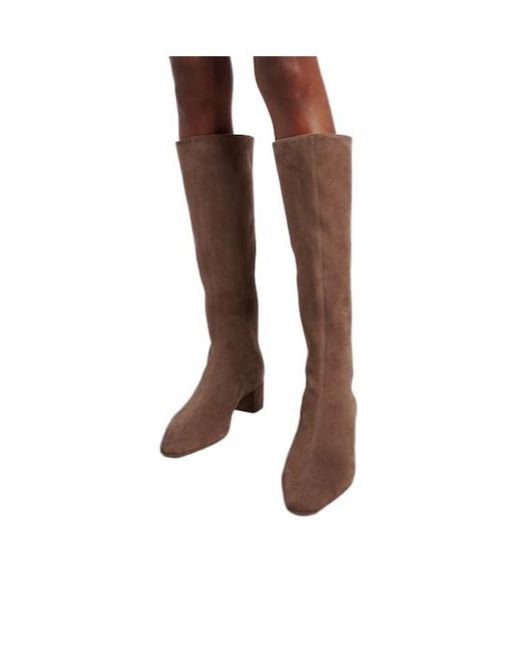 Aquazzura Brown Suede Knee-High Boots