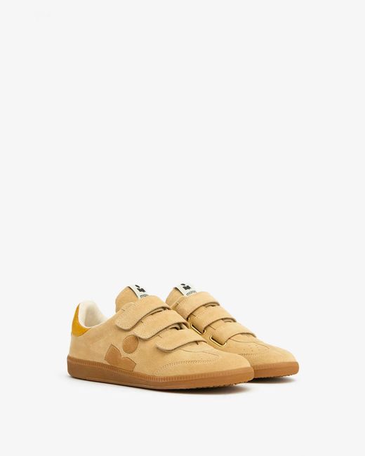 Isabel Marant Natural Beth Touch-Strap Sneakers