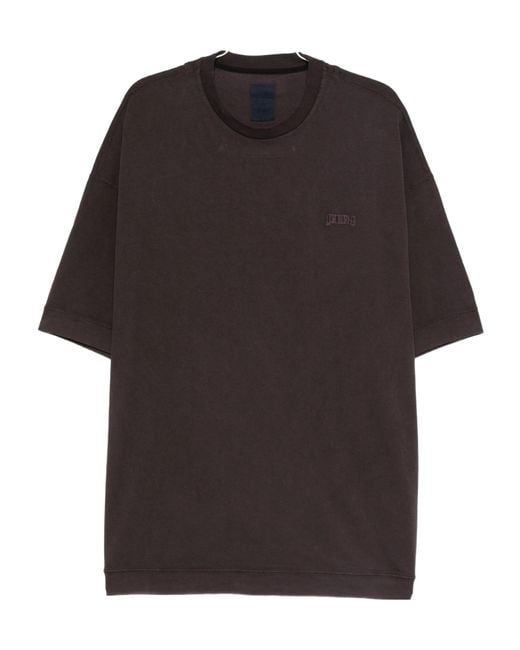 Juun.J Black Crew Neck T-Shirt for men