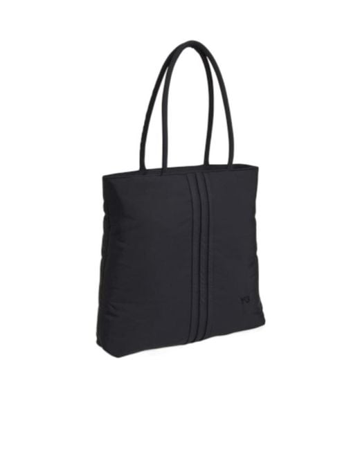 Y-3 Black Quilted Tote Bag for men