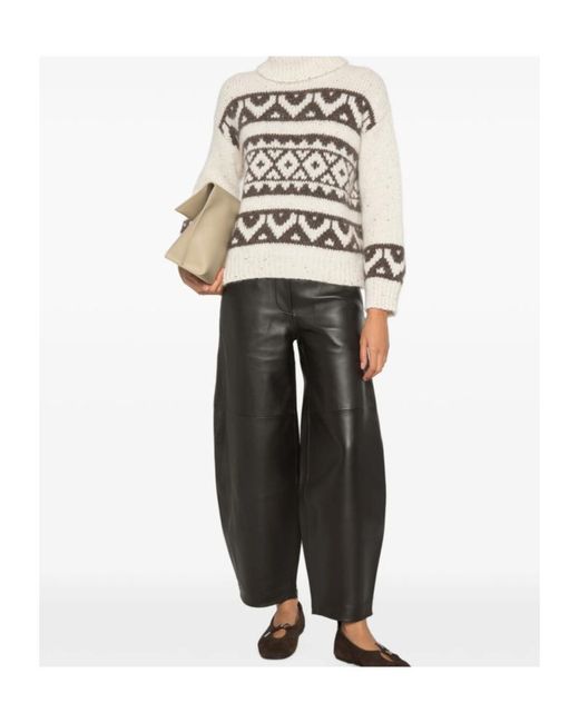 Peserico White Long-Sleeved Sweater