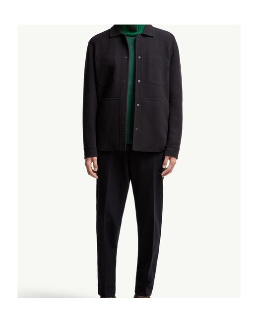 Moncler Blue Tagnit Reversible Shirt Jacket for men