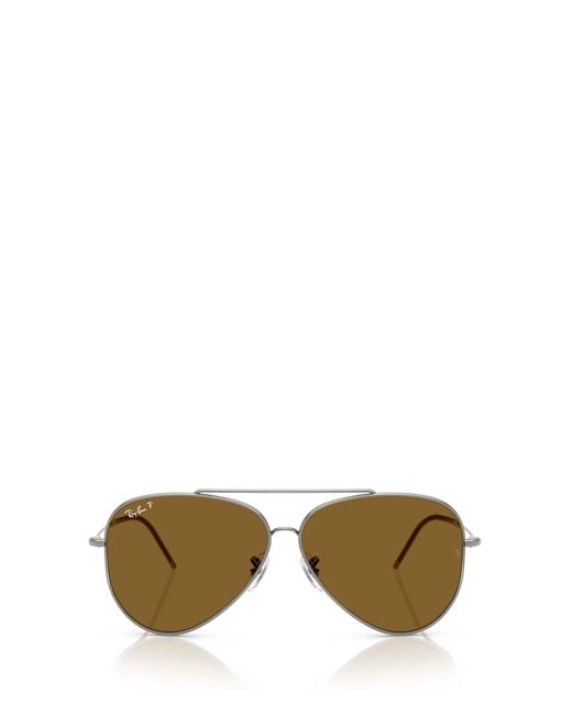 Ray-Ban Metallic Aviator Reverse Polarized Sunglasses for men