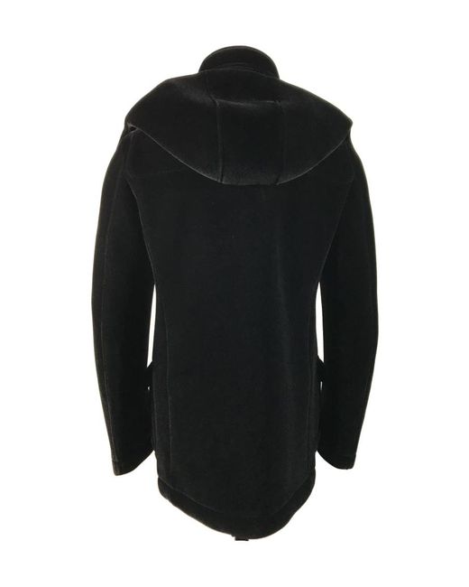 Emporio Armani Black Logo Coat for men