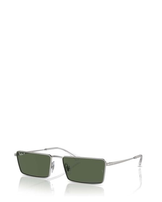 Ray-Ban Green Emy Rectangular Sunglasses for men