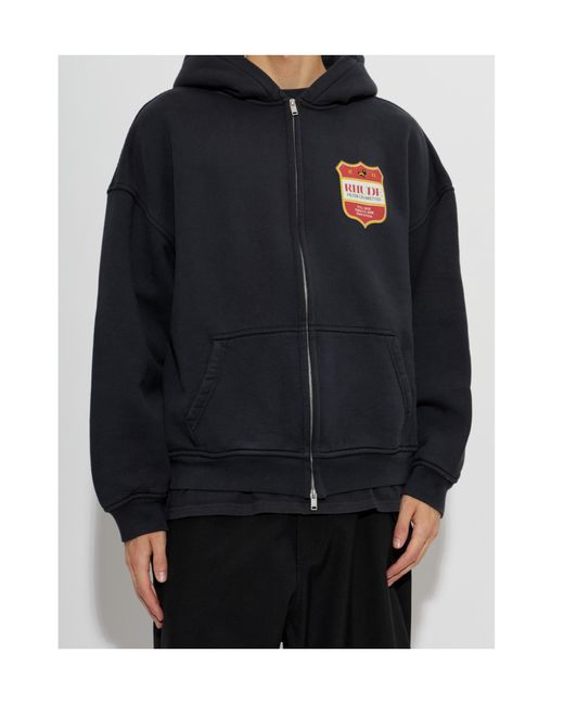 Rhude Blue Long-Sleeve Sweatshirt for men