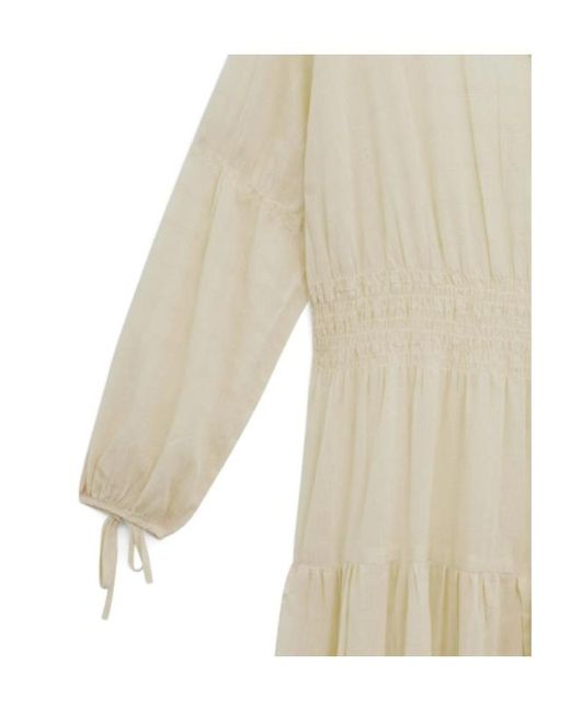 Aspesi White Lace-Up Detail Dress