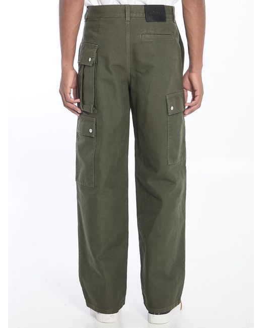Loewe Green Straight-Leg Cargo Pants for men