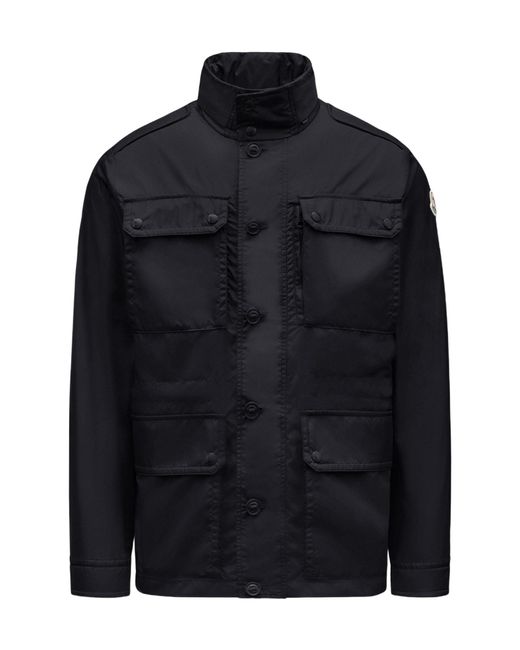 Moncler Black Lez Water-Repellent Field Jacket for men
