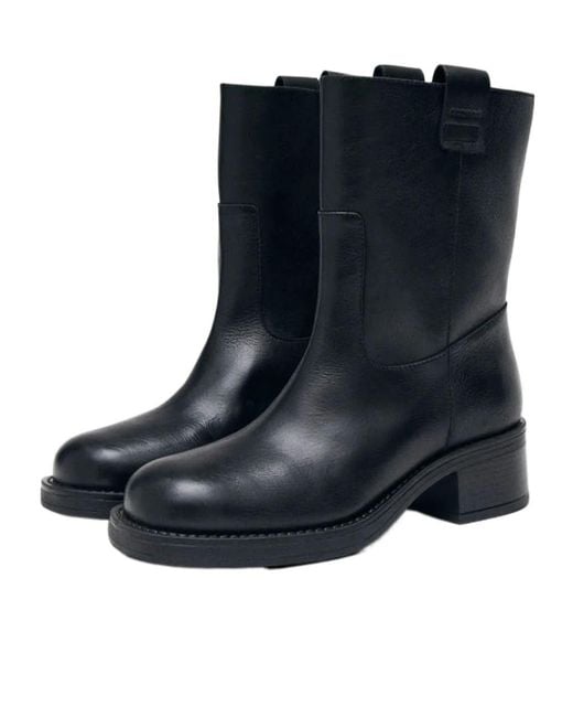 Alohas Blue Rajan Leather Boots
