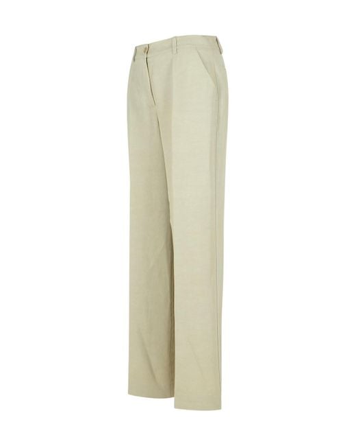 P.A.R.O.S.H. Natural Raisa Tailored Pants
