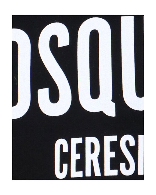 DSquared² Black Logo Printed Crewneck Sweatshirt for men
