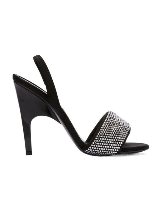 The Attico Black The Rem Embellished Sandals