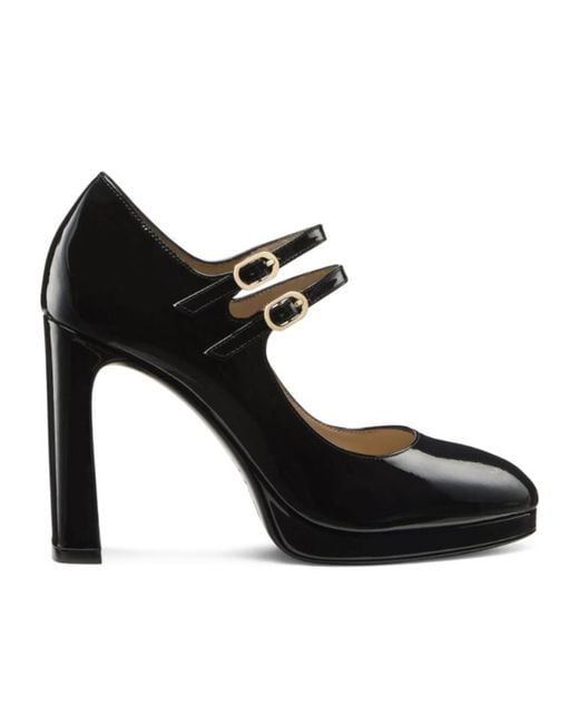 Stuart Weitzman Black Babette Platform Pumps