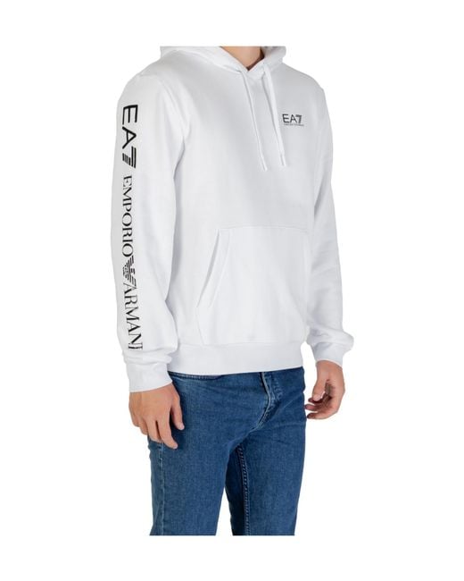 EA7 Blue Long-Sleeve Sweatshirt for men