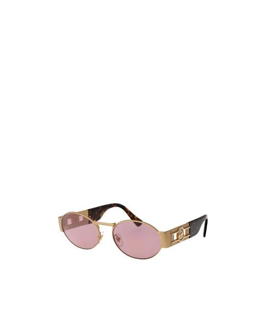 Versace Pink Eyewear Oval-Frame Sunglasses for men