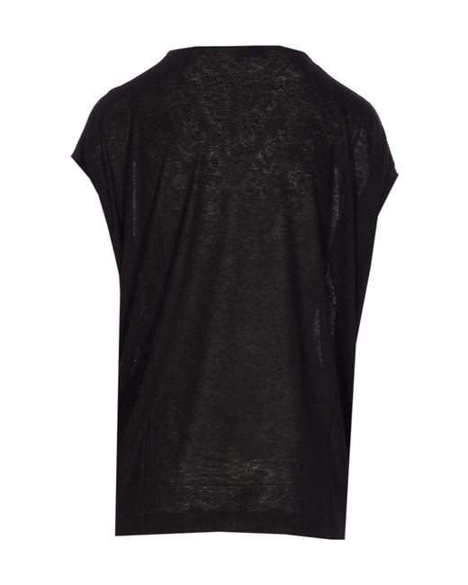 Stella McCartney Black Graphic Printed Crewneck T-Shirt