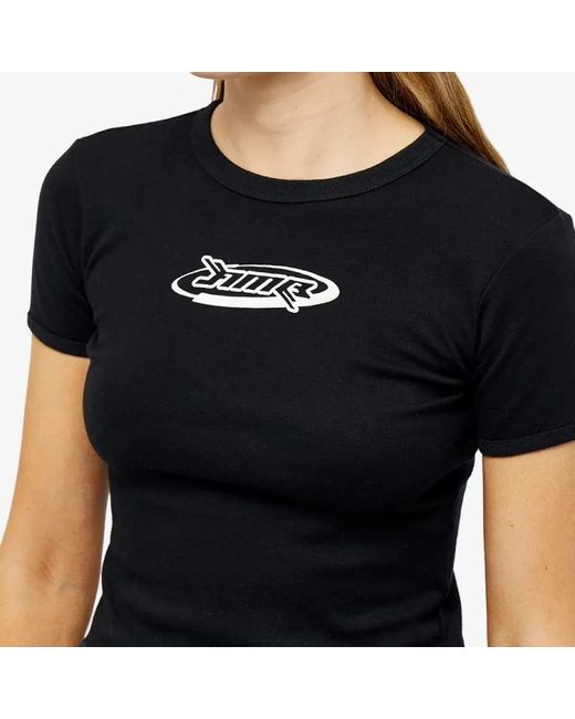 Ambush Black Short-Sleeved Crewneck T-Shirt