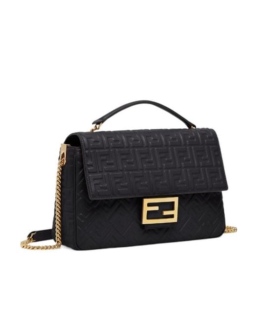 Fendi Black Nappa Leather Bag