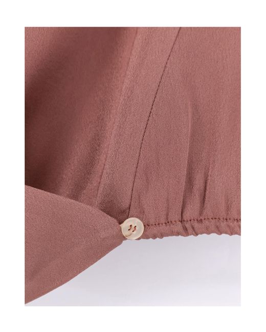 Alysi Pink Draped Sleeveless Top