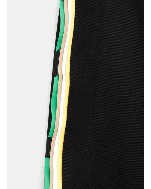 Loewe Black Side-Striped Straight-Leg Pants
