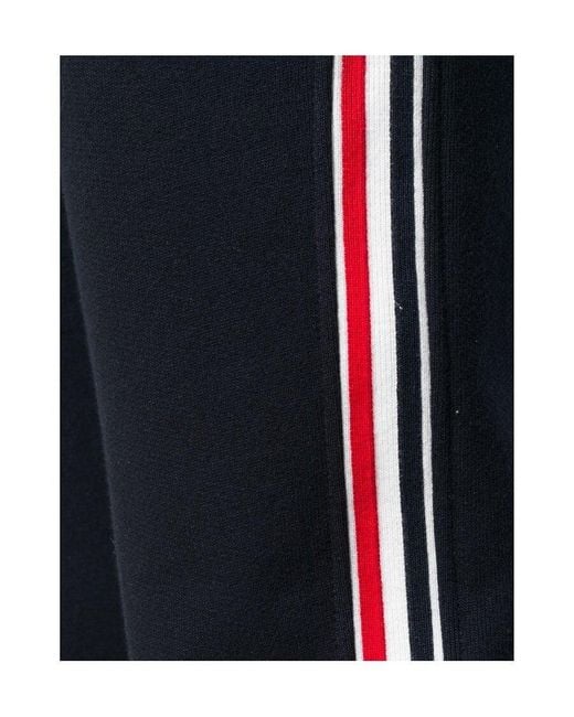 Thom Browne Black Classic Loopback Stripe Sweatpants