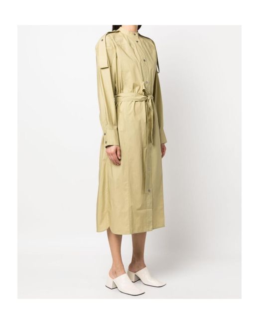 Studio Nicholson Natural Itarsi Poplin Belted-Waist Dress