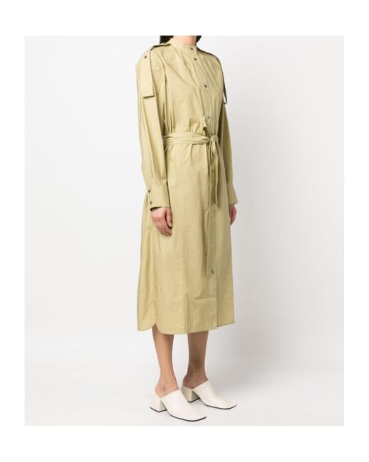 Studio Nicholson Natural Itarsi Poplin Belted-Waist Dress