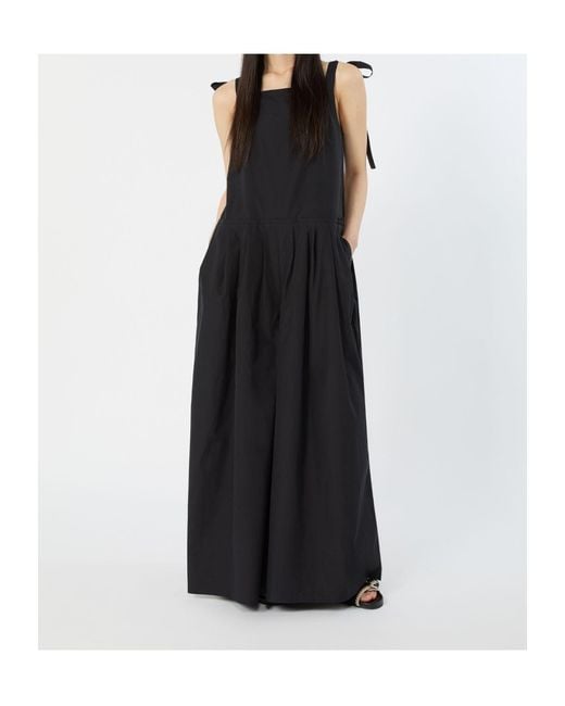 Weekend by Maxmara Black Sleeveless Poplin Jumpsuit