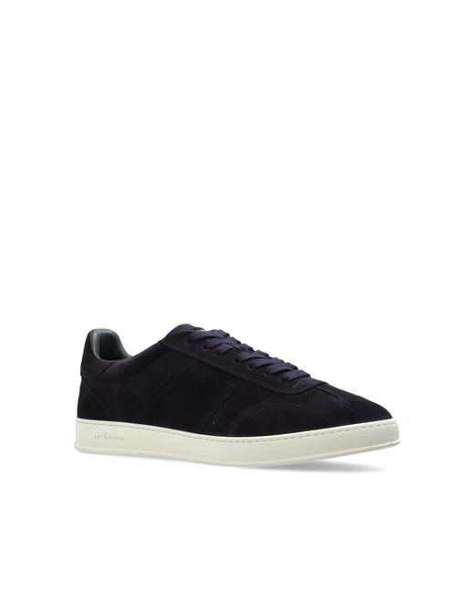 Kiton Black Lace-Up Sneakers for men