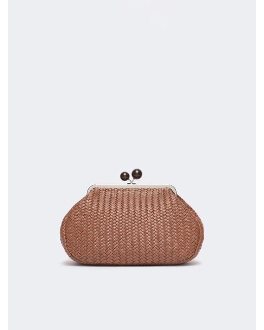 Weekend by Maxmara Brown Letter Detail Shoulder Bag