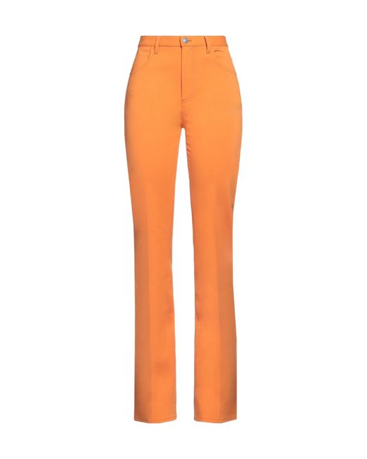 Marni Orange Solid Casual Pants
