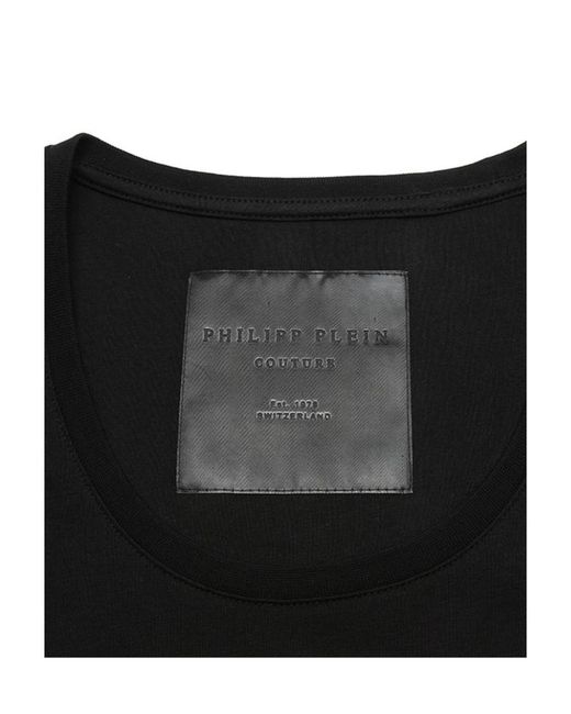 Philipp Plein Black Logo Detail T-Shirt