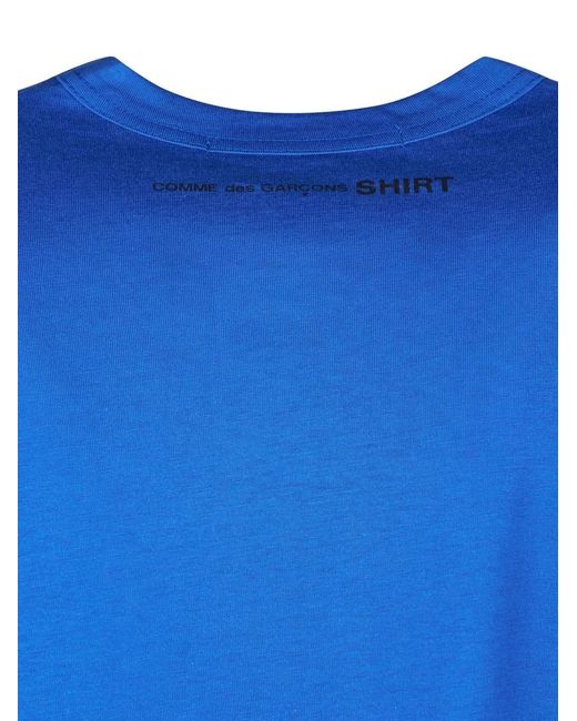 Comme des Garçons Blue Long-Sleeve T-Shirt for men