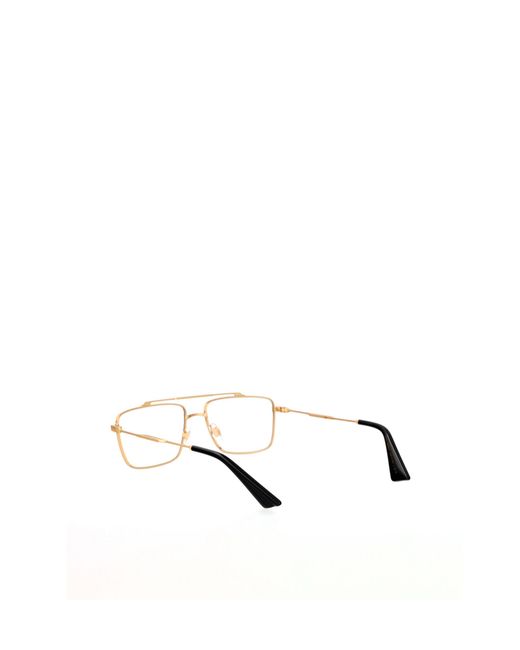 Dolce & Gabbana White Eyewear Rectangle Frame Glasses for men
