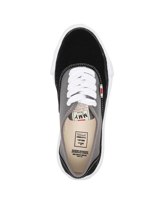 Maison Mihara Yasuhiro Black Round Head Low-Cut Casual Shoes for men