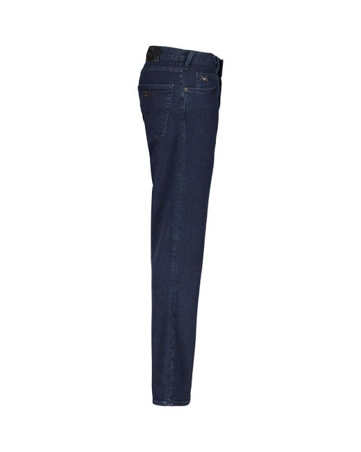 Emporio Armani Blue Denim Trousers With Belt Loops for men