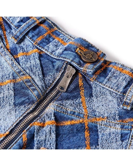 Vivienne Westwood Blue Mini Skirt