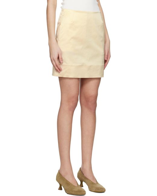 Totême Natural Totême Crepe Mini Skirt
