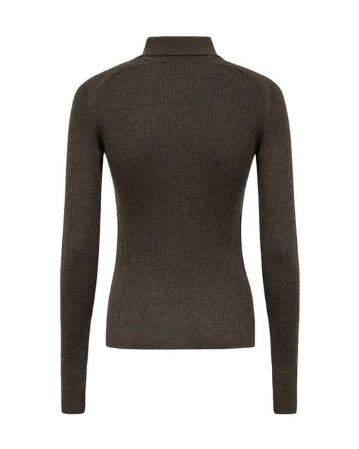 Bally Black Half-Zipped Jumper