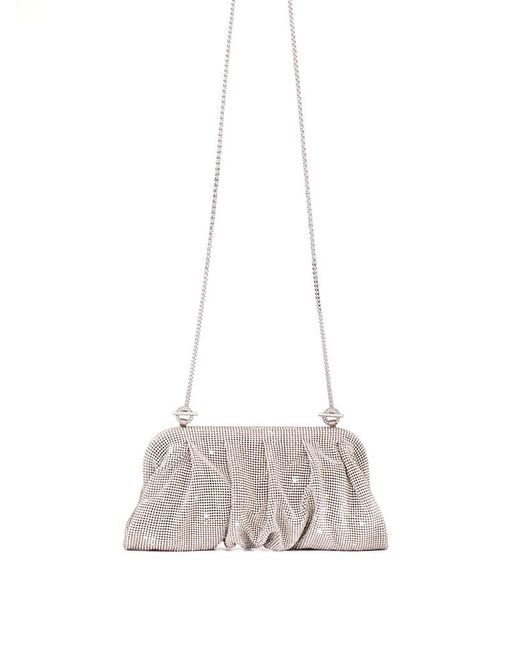 Benedetta Bruzziches Gray Top-Opening Clutch